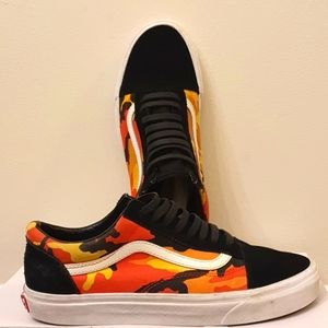 Old Skool Vans - orange suede sneakera